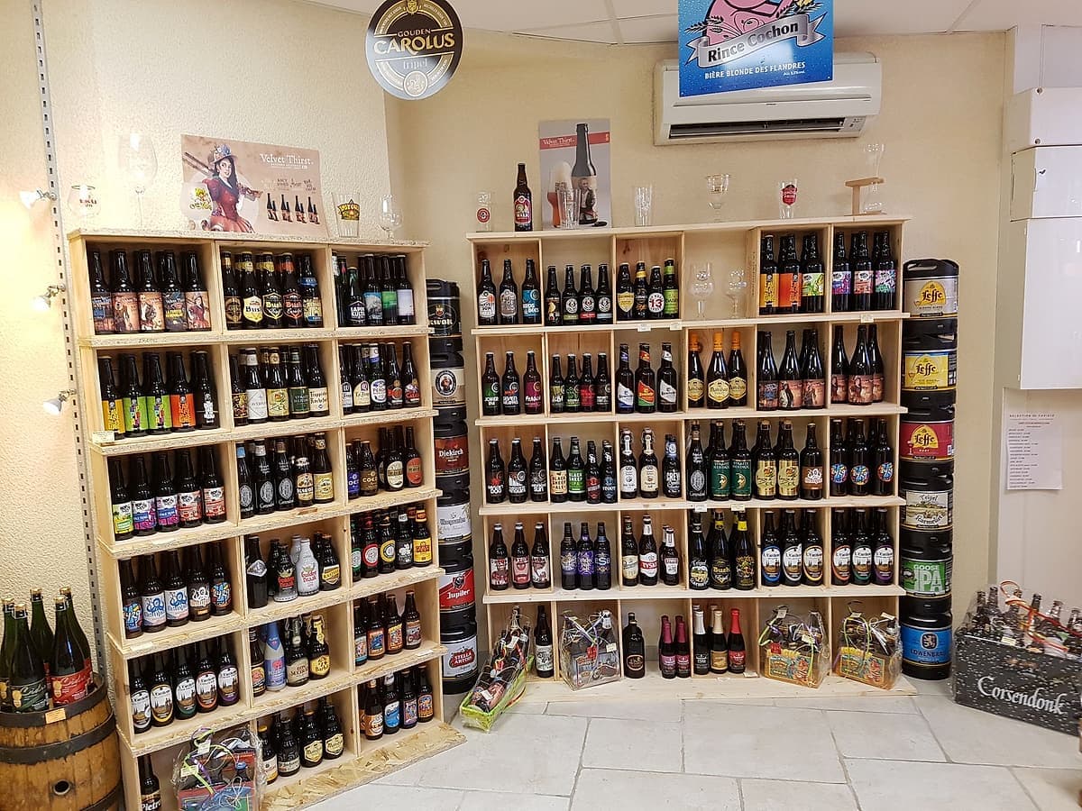 Le mur de bières